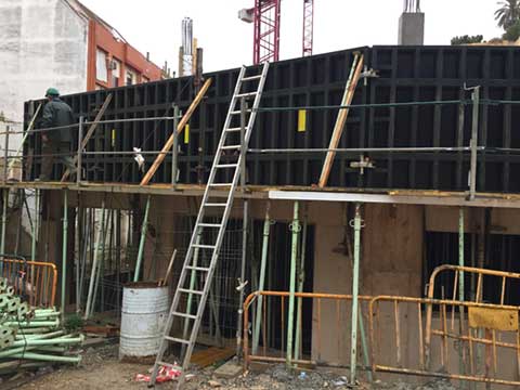 Sistema de entibación cuajada Sistema de entibación cuajada