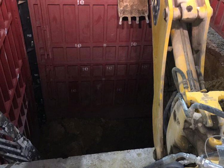 Cajón entibaciones pozo Cajón entibaciones pozo